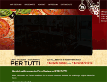 Tablet Screenshot of per-tutti.at